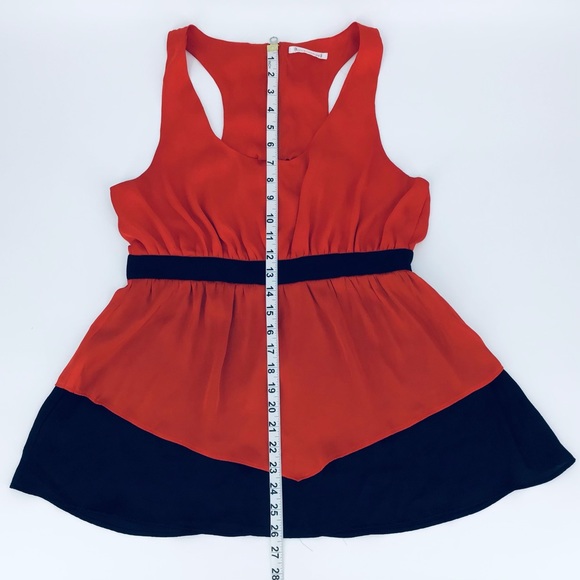 Lucca Couture Shiny Sleeveless Layered Blouse, S - Picture 15 of 16